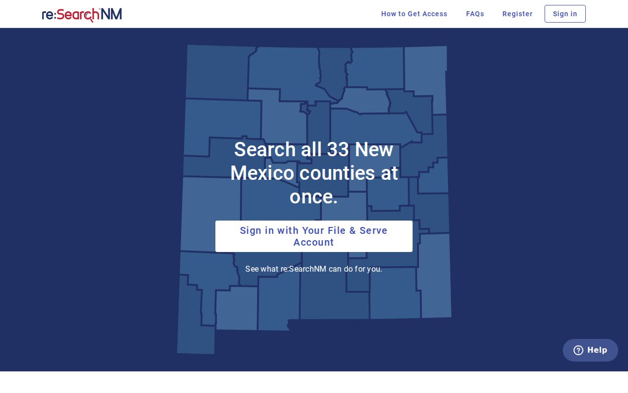 Socorro County criminal case records portal at reSearchNM